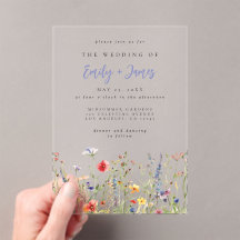 Bold Rainbow Wildflower Wedding