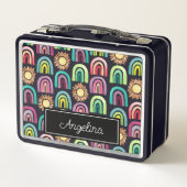 Bold Rainbows & Suns Pattern Kinder Terug naar Sch (Achterkant)