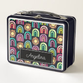 Bold Rainbows & Suns Pattern Kinder Terug naar Sch (Voorkant)