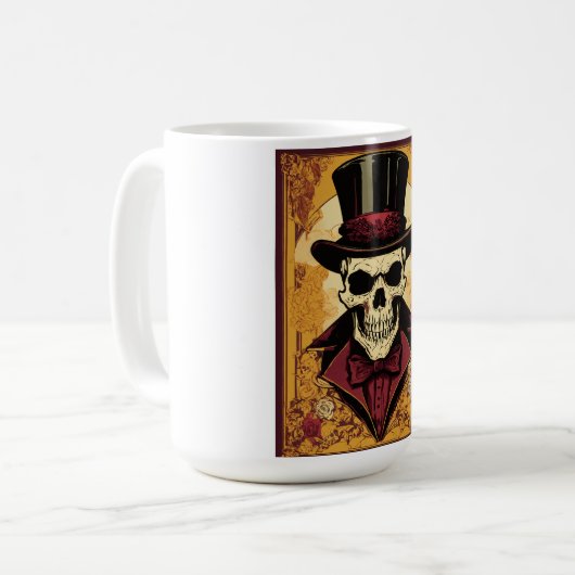 Bold Rebellion: Skull & Crossbone Coffee Mok (Voorkant links)