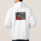 Bold Red Anime USA Graphic T-Shirt (Achterkant)