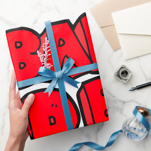 Bold Red Bad Cadeaupapier