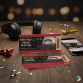 Bold Red & Black New Year Music Festival Concert T Kaart