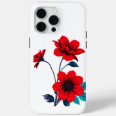 Bold Red Blossom Flo Case-Mate iPhone Case (Achterkant)