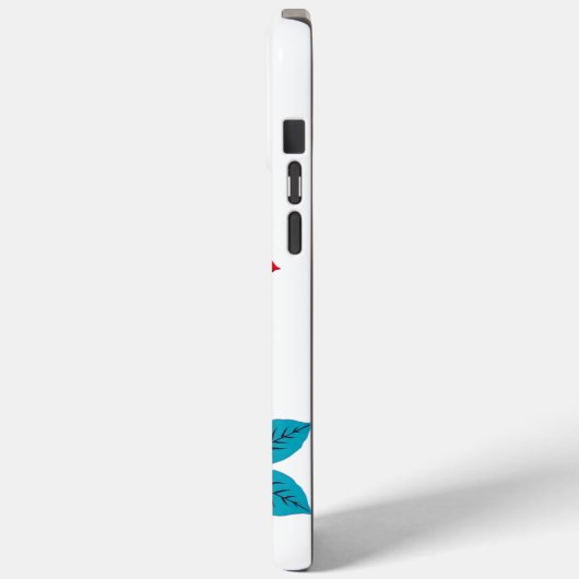 Bold Red Blossom Flo Case-Mate iPhone Case (Achterkant / Links)