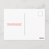 Bold Red en White Deer-Themd Canada Day Briefkaart (Achterkant)