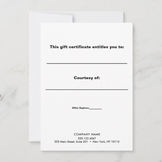 Bold Red Glitter Holiday Cadeaubon (Achterkant)