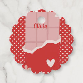 Bold Red Heart Love Design – Perfect voor Custom G Bedankjes Labels