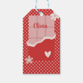 Bold Red Heart Love Design – Perfect voor Custom G Cadeaulabel (Voorkant)