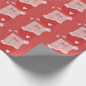 Bold Red Heart Love Design – Perfect voor Custom G Cadeaupapier (Hoek)