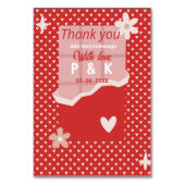 Bold Red Heart Love Design – Perfect voor Custom G Kaart (Voorkant)