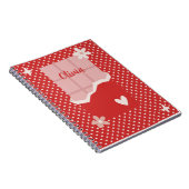 Bold Red Heart Love Design – Perfect voor Custom G Notitieboek (Rechterzijde)