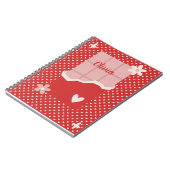 Bold Red Heart Love Design – Perfect voor Custom G Notitieboek (Linkerzijde)