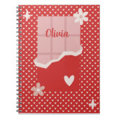 Bold Red Heart Love Design – Perfect voor Custom G Notitieboek (Voorkant)