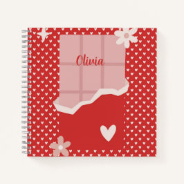 Bold Red Heart Love Design – Perfect voor Custom G Notitieboek