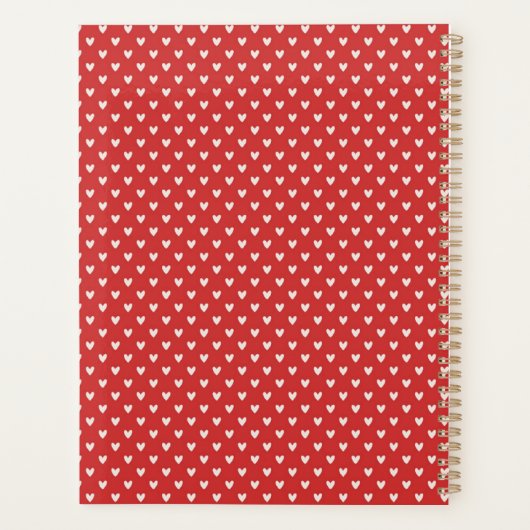 Bold Red Heart Love Design – Perfect voor Custom G Planner (Achterkant)