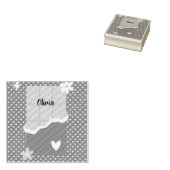 Bold Red Heart Love Design – Perfect voor Custom G Rubberstempel (Gestempeld)