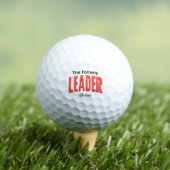 Bold Red LEADER Text Graphic Golfballen (Insitu Shirt)