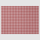 Bold Red Polka Dots on White Tissue Paper Tissuepapier (Voorkant)