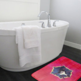 Bold Red Tulp Flower Macro Natuur Badmat