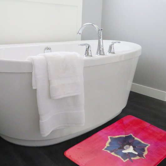 Bold Red Tulp Flower Macro Natuur Badmat