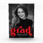 Bold Red Typography Afstuderen Fotoblokken (Voorkant)