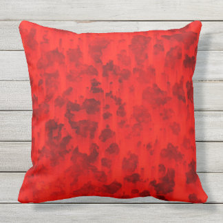 BOLD REDS and RUSTY BLOTCH organics Throw Cushion Buitenkussen