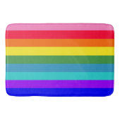 Bold regenboogstrips badmat (Voorkant)