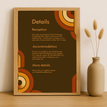 Bold Retro 1970s bruiloft