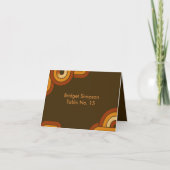 Bold Retro 1970s Wedding Guest Card Bedankkaart (Voorkant)