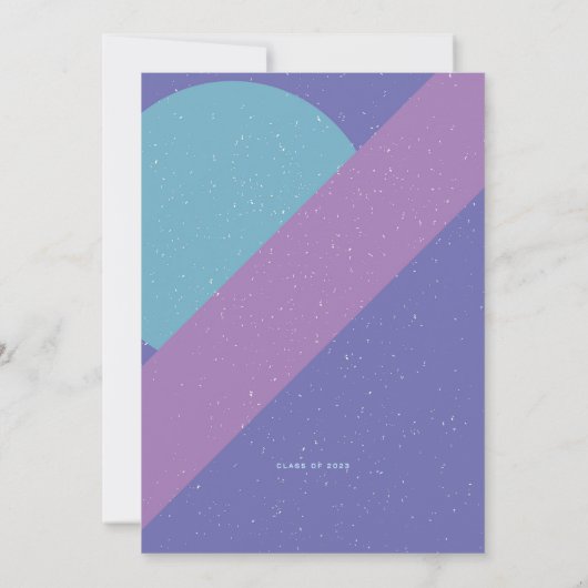 Bold Retro 3 foto Afstuderen aankondiging (Achterkant)