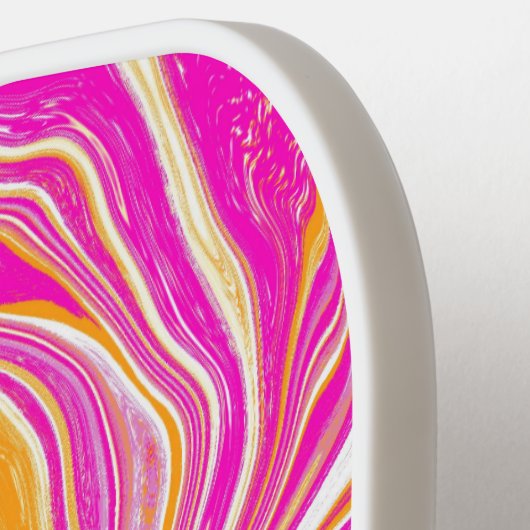 Bold Retro 70s Sun Pickleball Paddle (Links Detail)