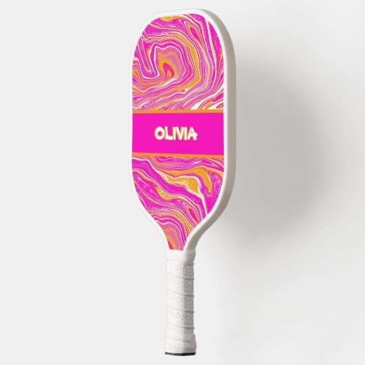 Bold Retro 70s Sun Pickleball Paddle (Links)