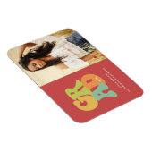 Bold Retro Afstudeerder 1970s Typografie Afstudeer Magneet (Rechterzijde)