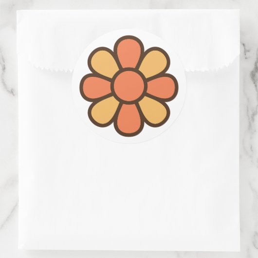 Bold Retro Daisy Sticker (Tas)