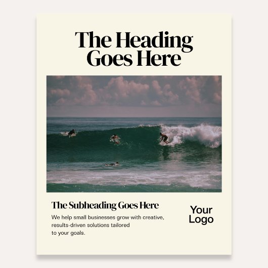 Bold Retro Editorial Photo Business Flyer