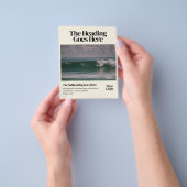 Bold Retro Editorial Photo Business Flyer (Hand)