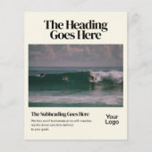 Bold Retro Editorial Photo Business Flyer (Voorkant)