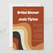 Bold Retro Groovy 70s Verbrand Sinaasappel Vrijgez Kaart (Voorkant)