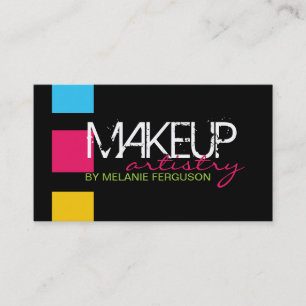 BOLD RETRO MAKEUP ARTIST VISITEKAARTJE