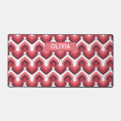 Bold Retro Modern Motif in Pinks Bureaumat (Voorkant)