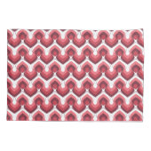 Bold Retro Modern Motif in Pinks Kussensloop (Achterkant-Links)