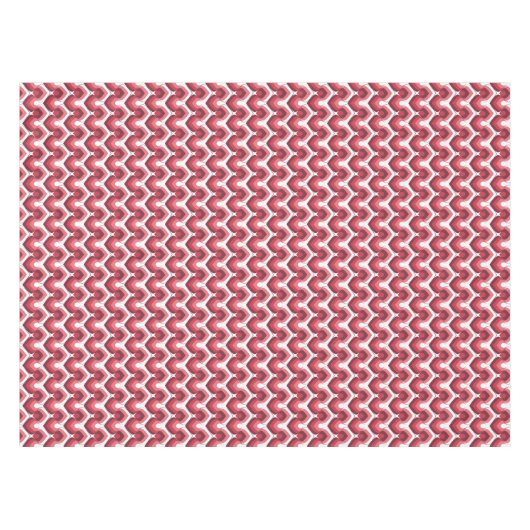 Bold Retro Modern Motif in Pinks Tafelkleed (Voorkant (Horizontaal))