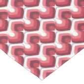 Bold Retro Modern Motif in Pinks Tafelkleed (Gekanteld)