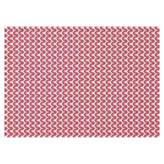 Bold Retro Modern Motif in Pinks Tafelkleed (Voorkant (Horizontaal))