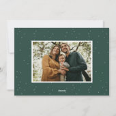 Bold Retro Script Merry Kerstry 2 Foto Feestdagenkaart (Achterkant)