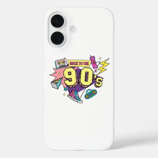 Bold Retro Terug naar de jaren 90 Case-Mate iPhone Case (Achterkant)