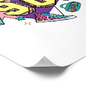 Bold Retro Terug naar de jaren 90 Poster (Hoek)