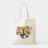Bold Retro Terug naar de jaren 90 Tote Bag (Achterkant)