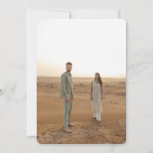 Bold Retro Vibes Saguaro Landscape Woensdag Save The Date (Achterkant)